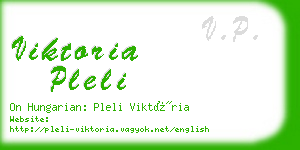 viktoria pleli business card